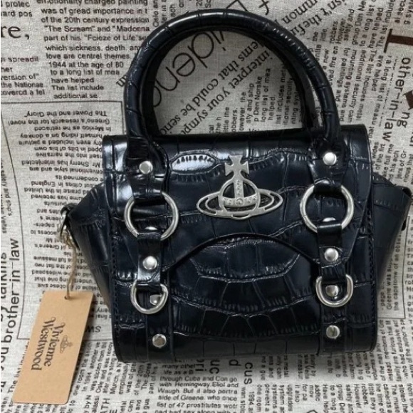 Vivienne Westwood BETTY MINI Croc Handbag - Picture 3 of 4